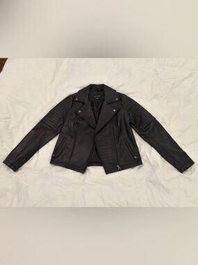 Harley-Davidson Black Quilted Leather Moto Jacket - Women's